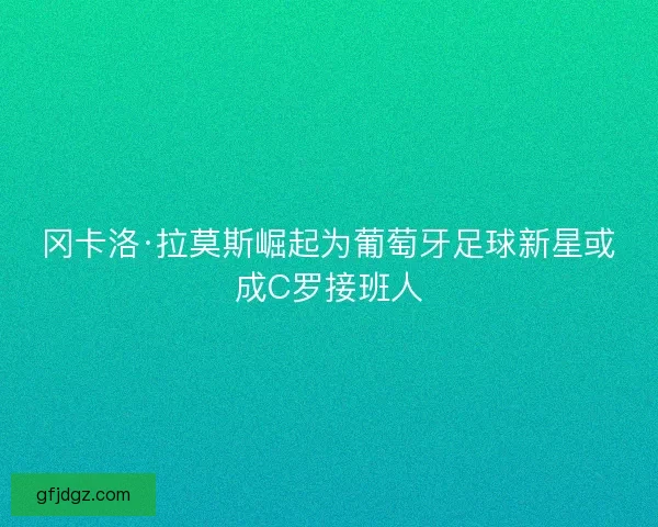 冈卡洛·拉莫斯崛起为葡萄牙足球新星或成C罗接班人